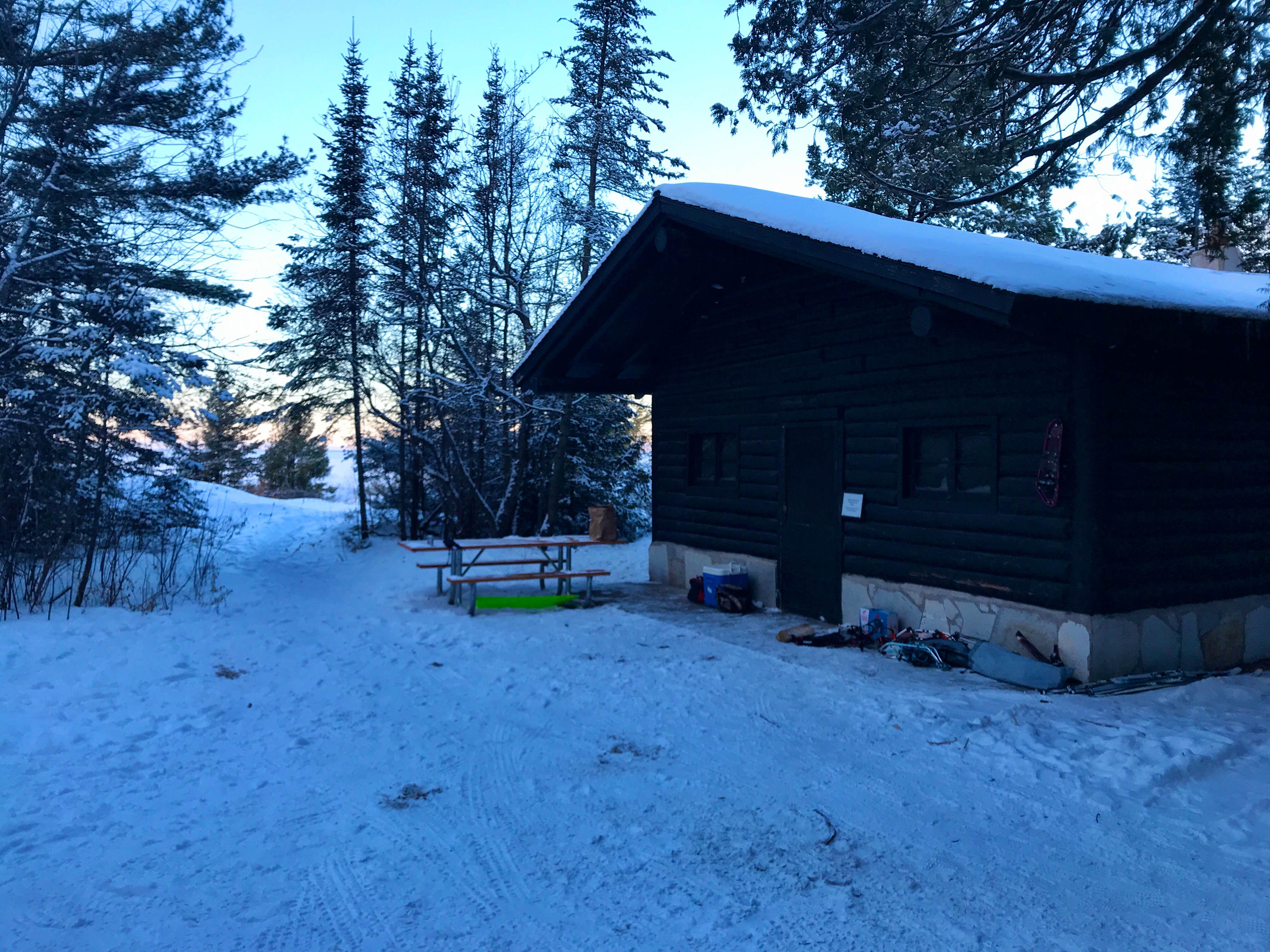 Kate K.'s photo of a cabin at Wilderness State Park Camping near Mackinaw City, MI