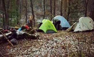 Kate K.'s photo of tent camping at Hoist/Reid Lake Areas near Tawas City, MI