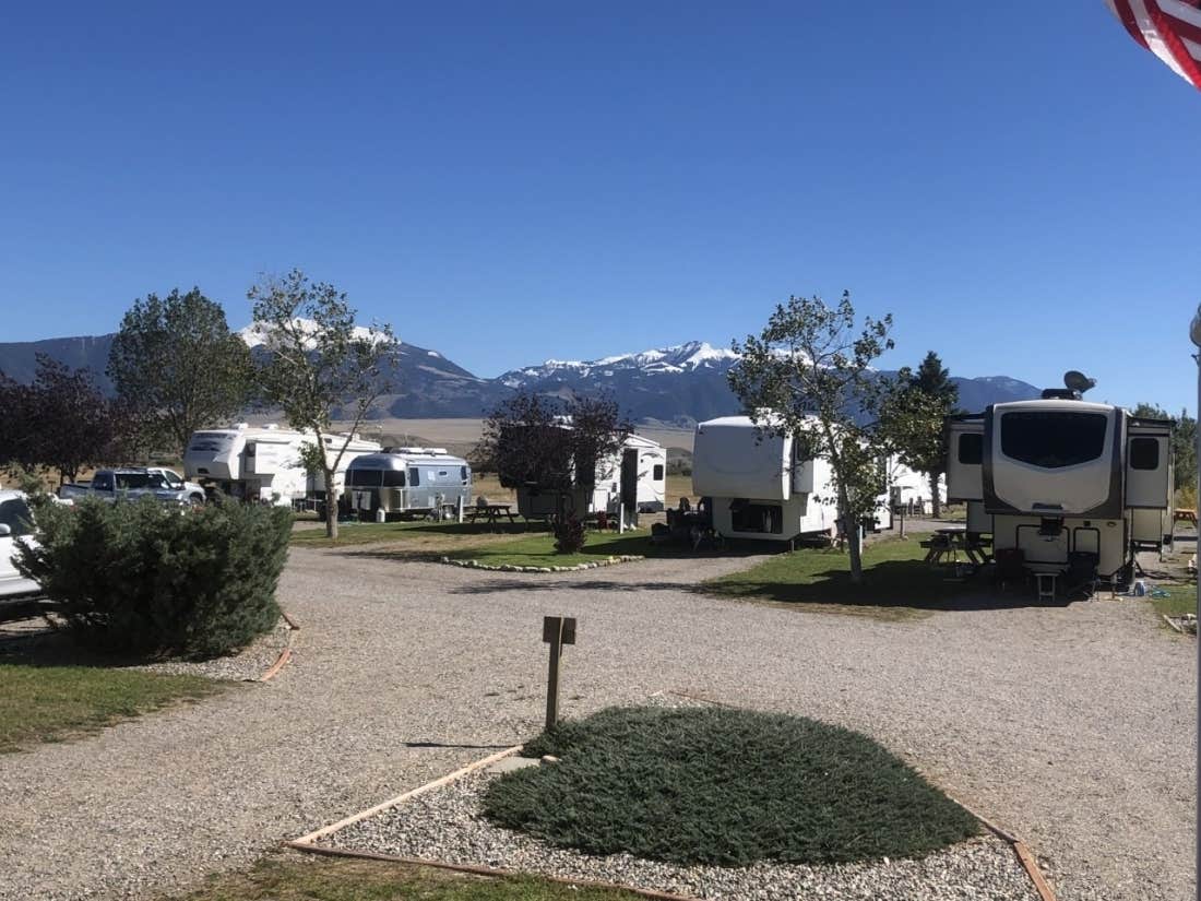 The Dyrt's photo of rv camping at Ennis RV Park by Starry Night Lodging near Big Sky, MT
