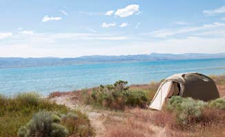 Amanda T.'s photo of tent camping at Bear Lake State Park Campground near Wellsville, UT