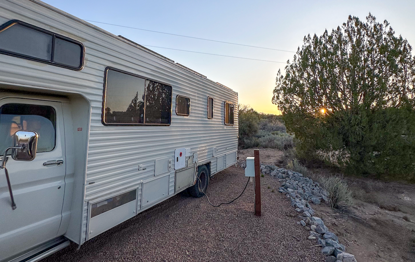 Caylee H.'s photo of rv camping at Wanderer's Rest RV Parking near Peach Springs, AZ