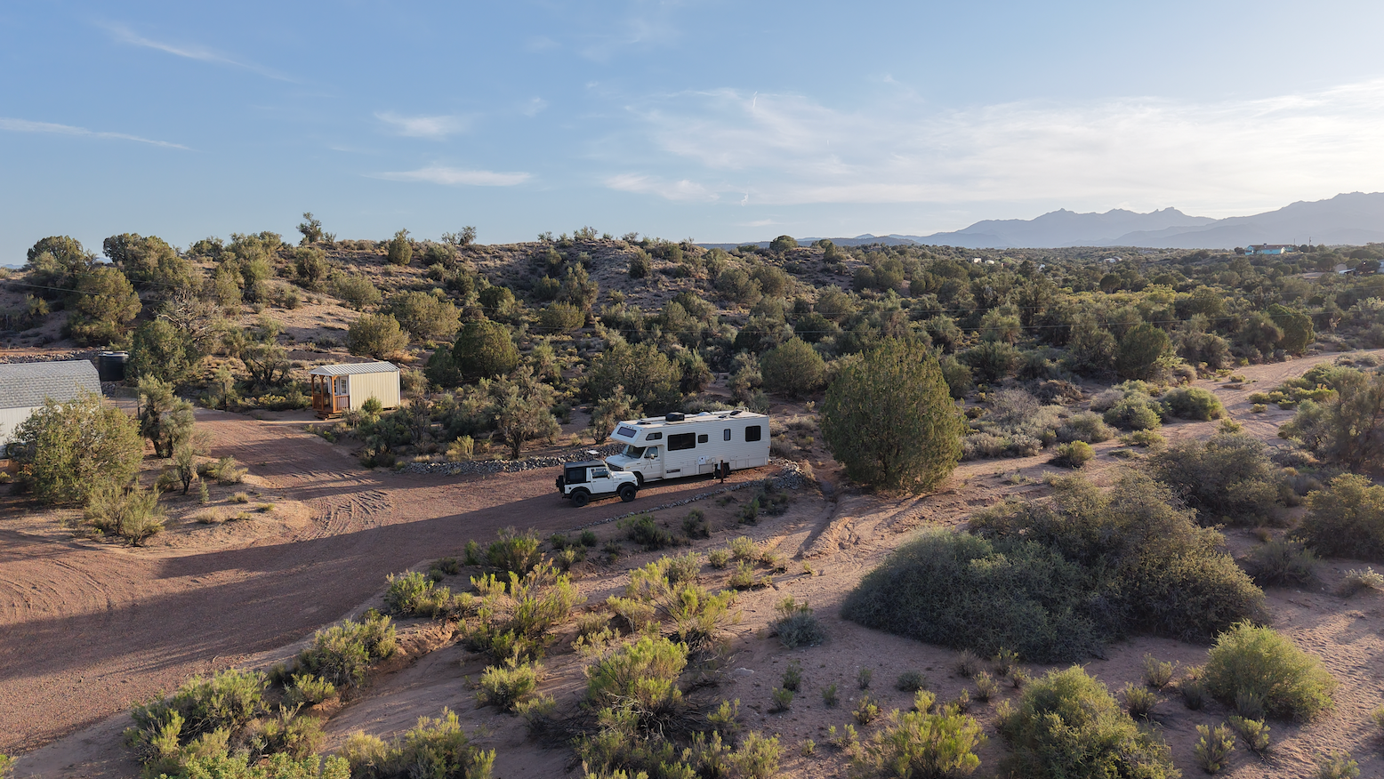 Camping near Aquarius Lounge: Experience Arizona Agritourism: Wanderer's Rest RV Parking, Peach Springs, Arizona