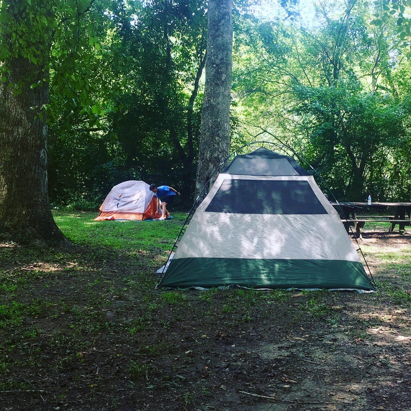 Katrin  S.'s photo of tent camping at Hiwassee River Area near Murphy, NC