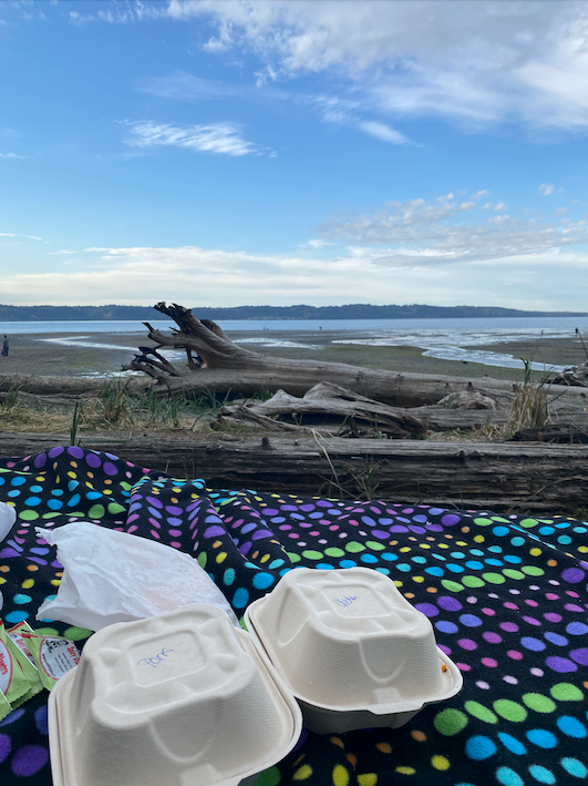 Saraj B.'s photo of glamping accommodations at Dash Point State Park Campground near Union, WA
