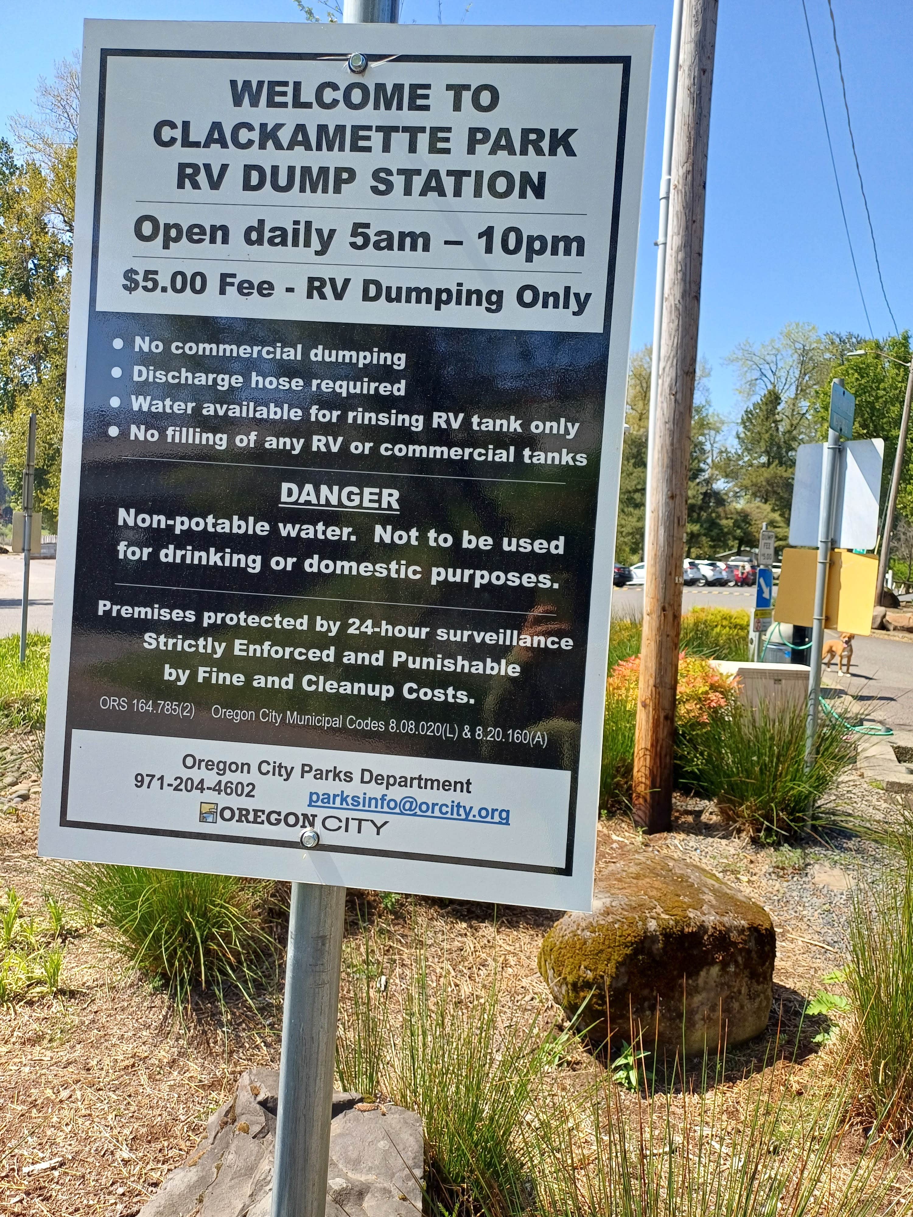 Laura M.'s photo of camping with pets at Clackamette RV Park near Portland, OR