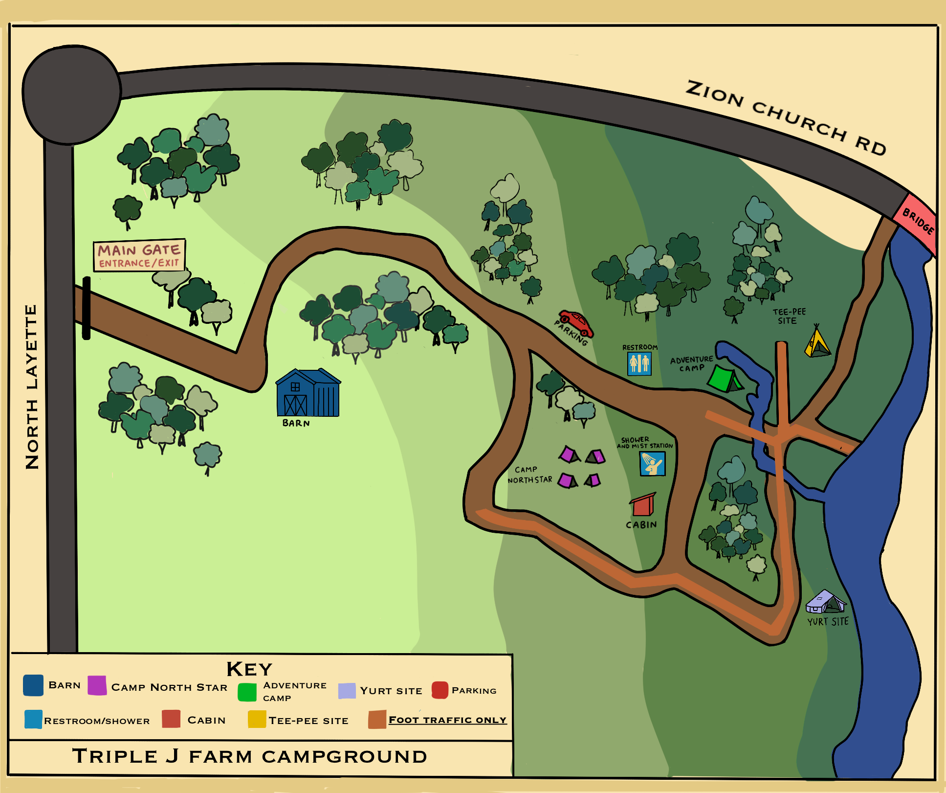 Camper-submitted photo at Triple J Farm and Campground near Shelby, NC