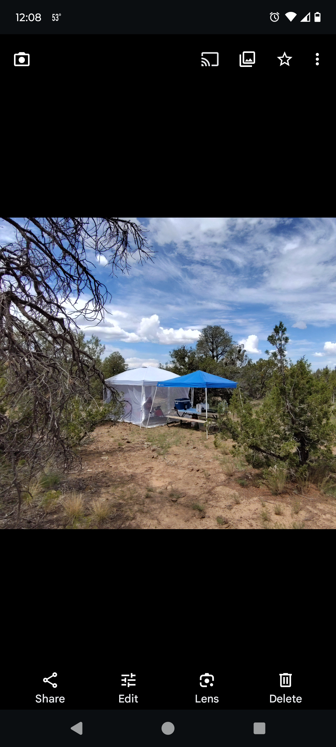 Luciano V.'s photo at Sidewinder Camp near Kaibab National Forest