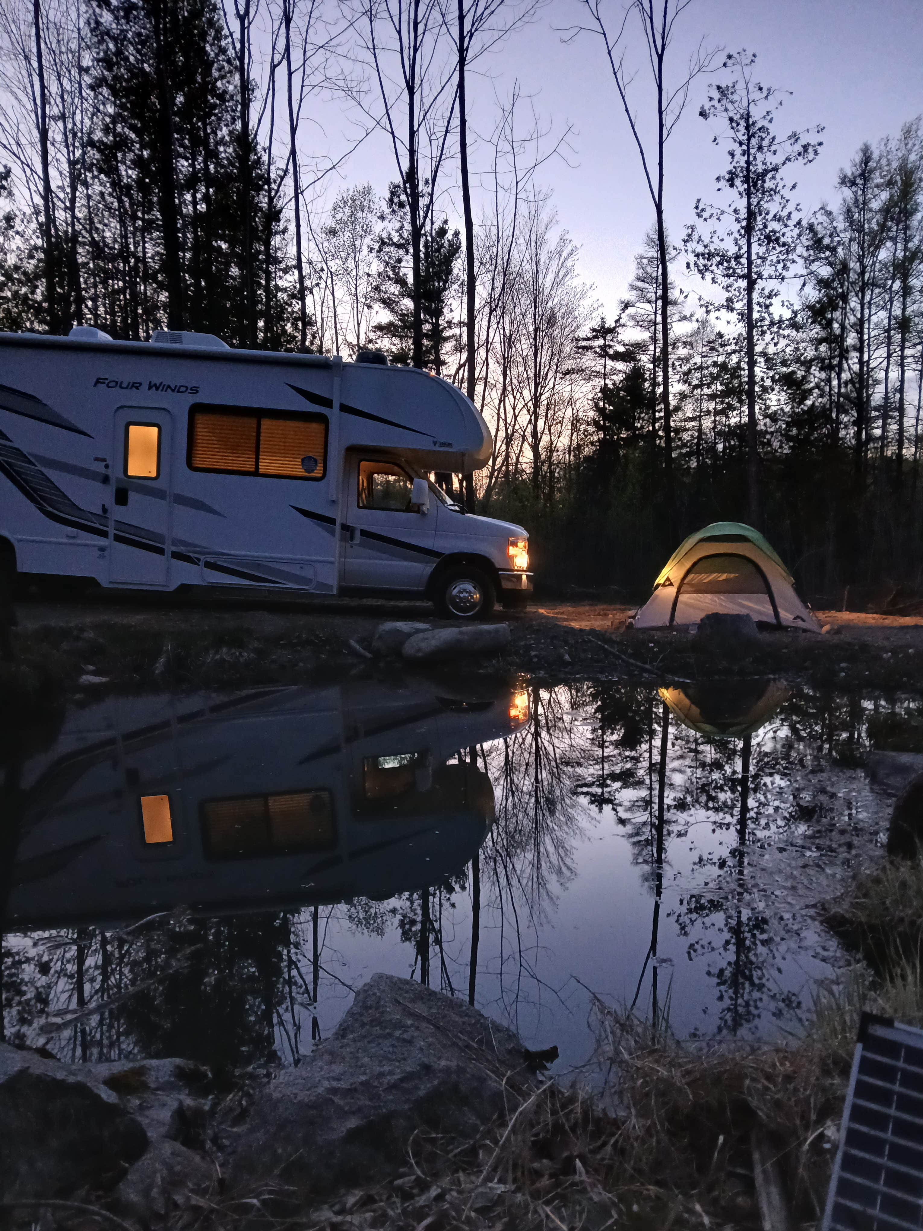 Rebecca W.'s photo of rv camping at Chanterelle Valley near Brownville Junction, ME