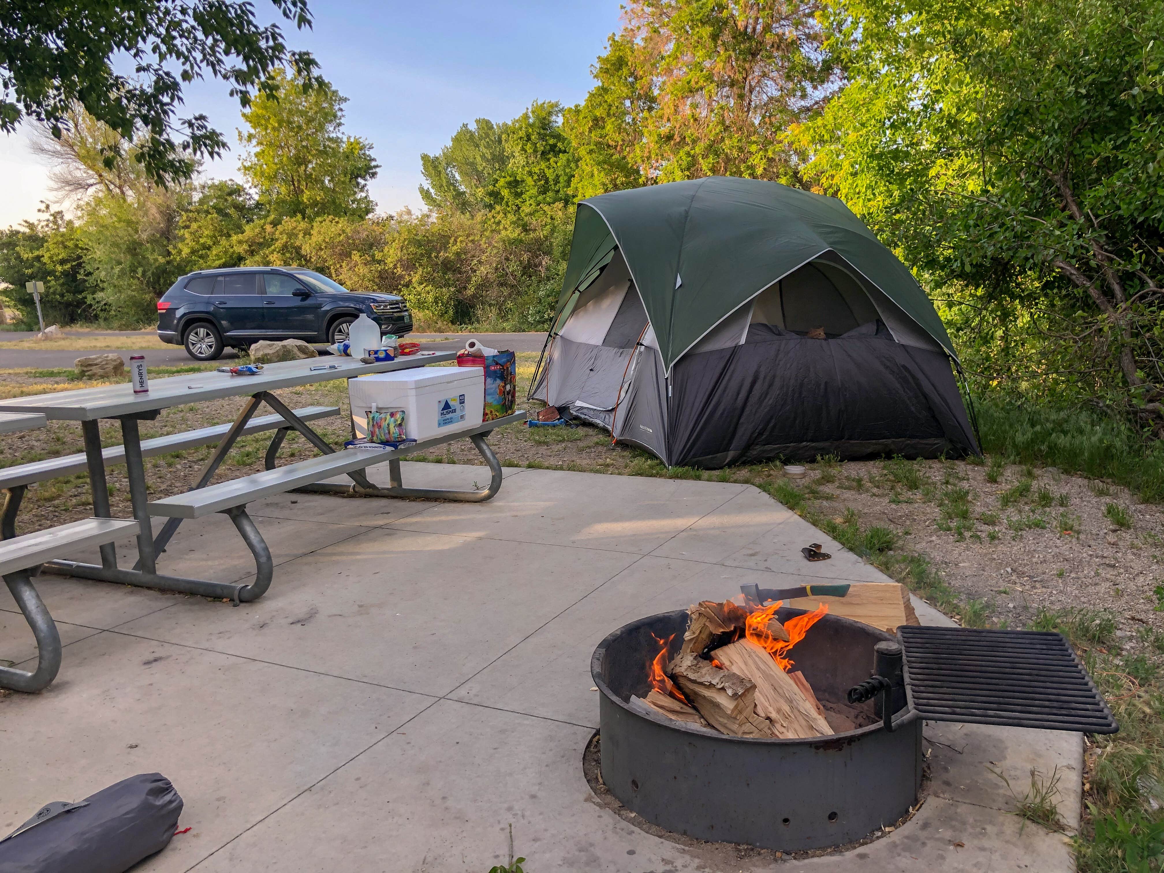 Jess T.'s photo at Cottonwood Campground — Willard Bay State Park near Howell, UT