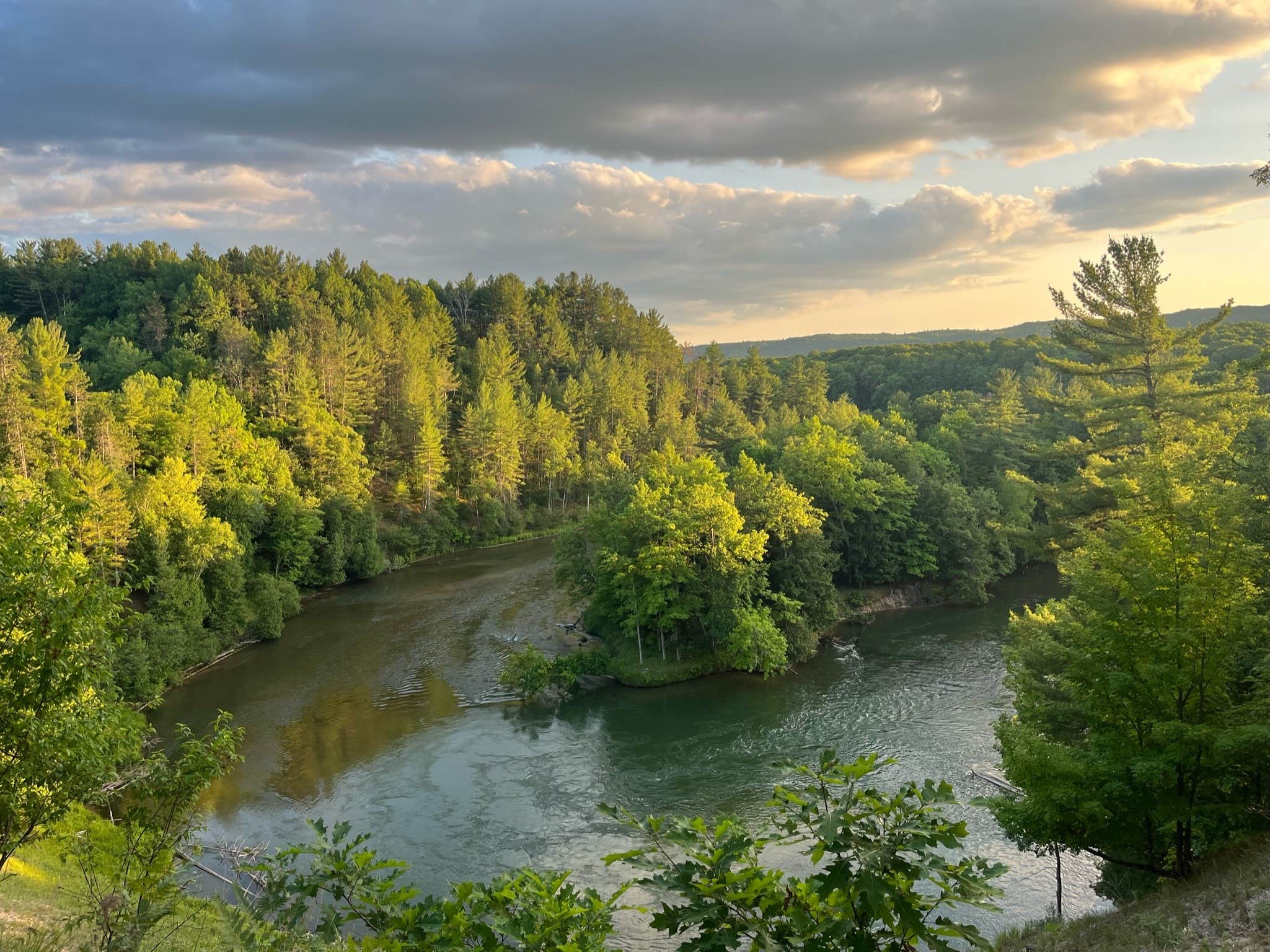 Colin E.'s photo of a dispersed camping area at Manistee River Trail Dispersed Camping near Maple City, MI