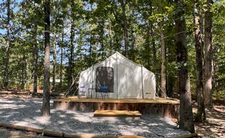 Lora G.'s photo of glamping accommodations at Kahu Farm’s Ravine Lookout near Chapel Hill, TN