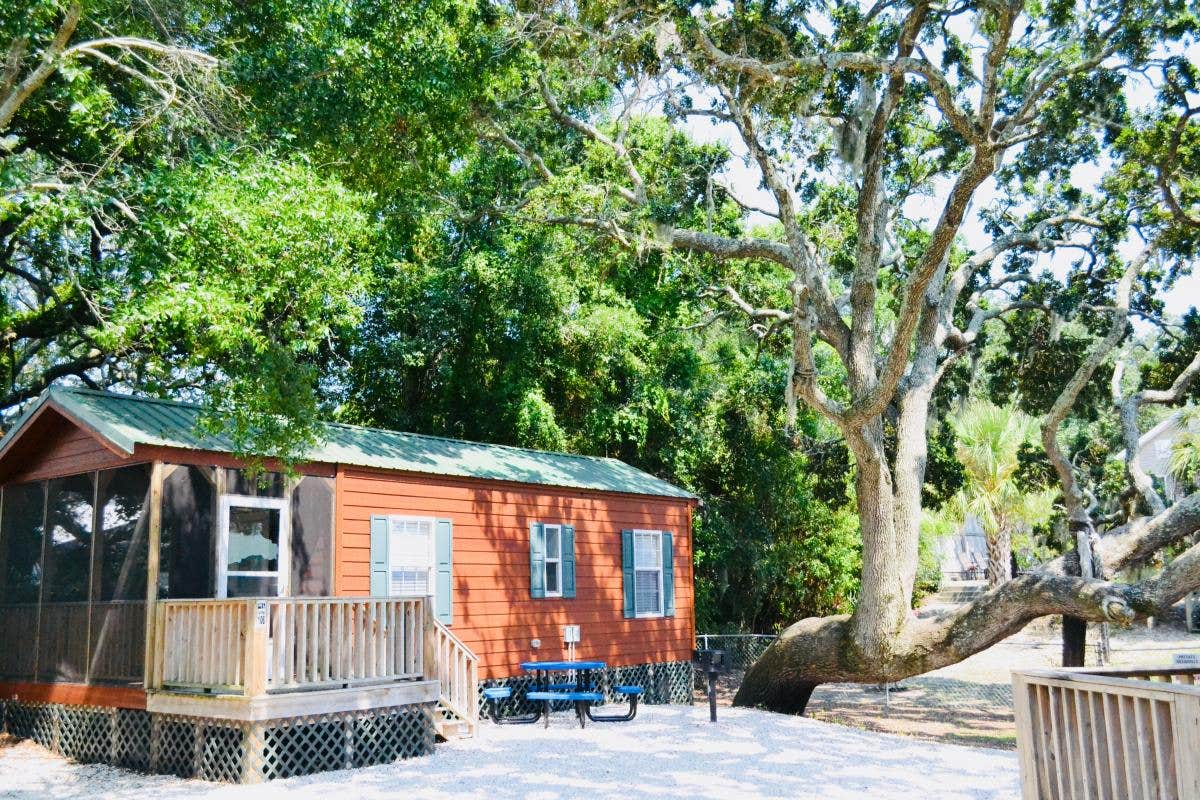 Jamey R.'s photo of glamping accommodations at River's End Campground & RV Park near Hardeeville, SC