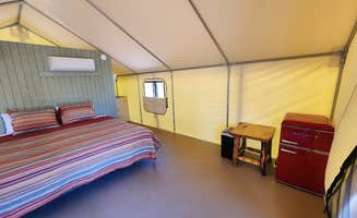 V J.'s photo of glamping accommodations at Pine Creek Cabins Resort near Bicknell, UT