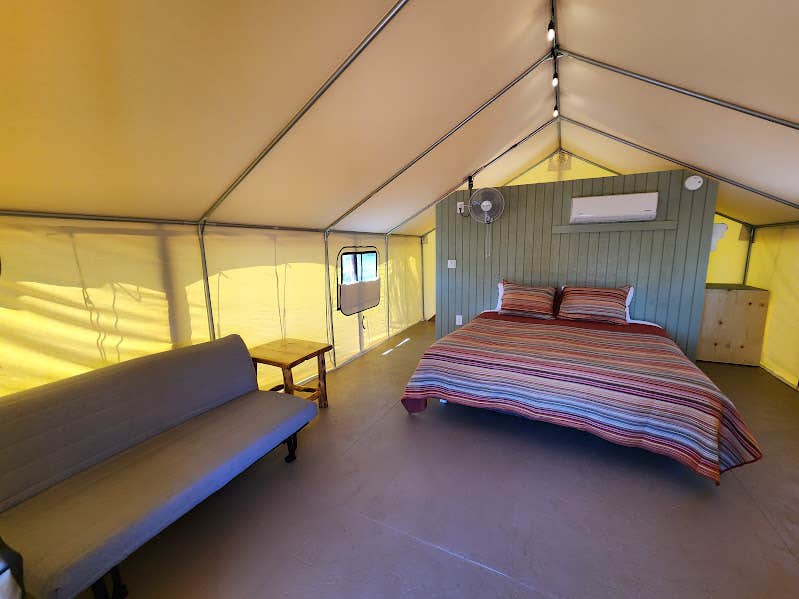 V J.'s photo of glamping accommodations at Pine Creek Cabins Resort near Fillmore, UT