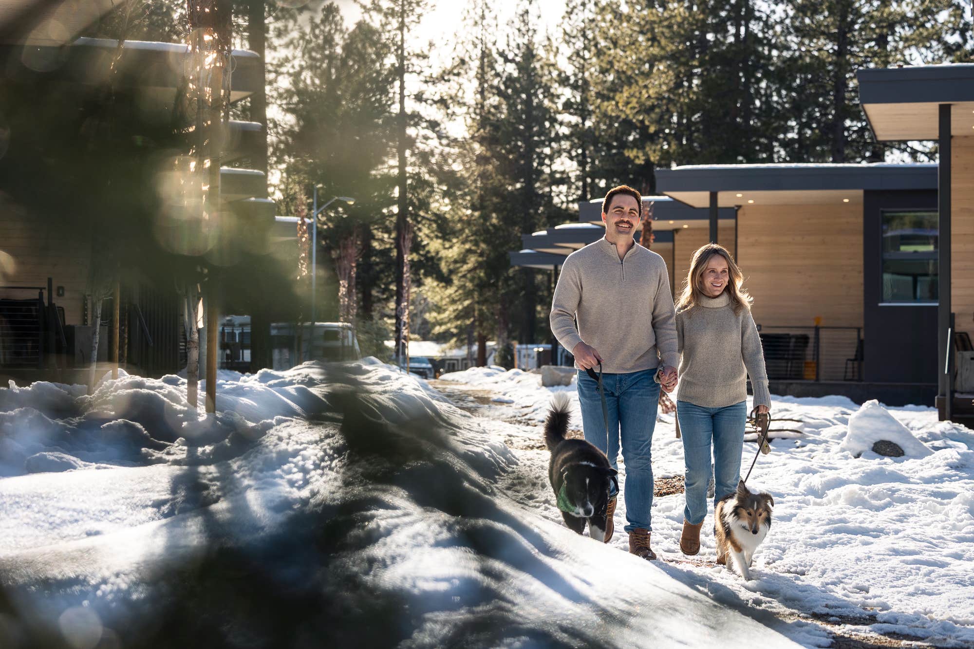 Julie S.'s photo of camping with pets at Village Camp Truckee near Truckee, CA