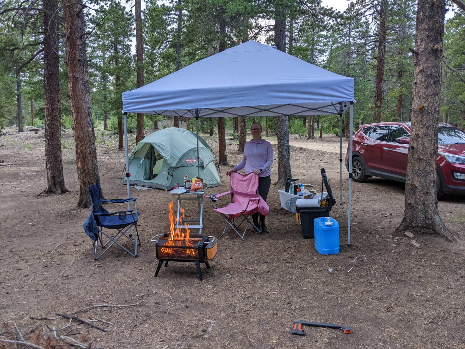 Quinton T.'s photo of tent camping at Gordon Gulch Dispersed Area near Estes Park, CO