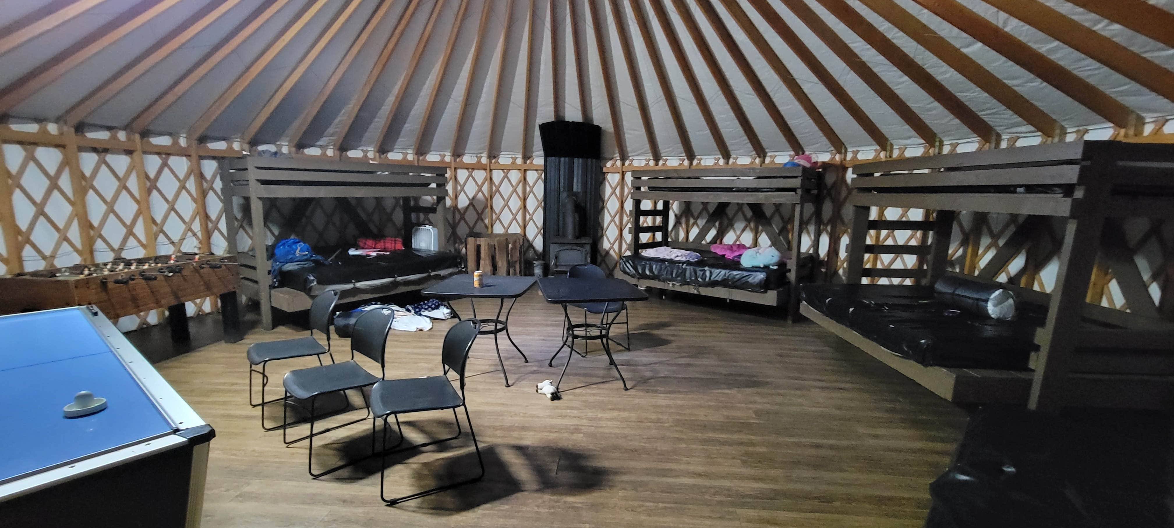 Jason S.'s photo of glamping accommodations at Camp Dakota near Foster Lake