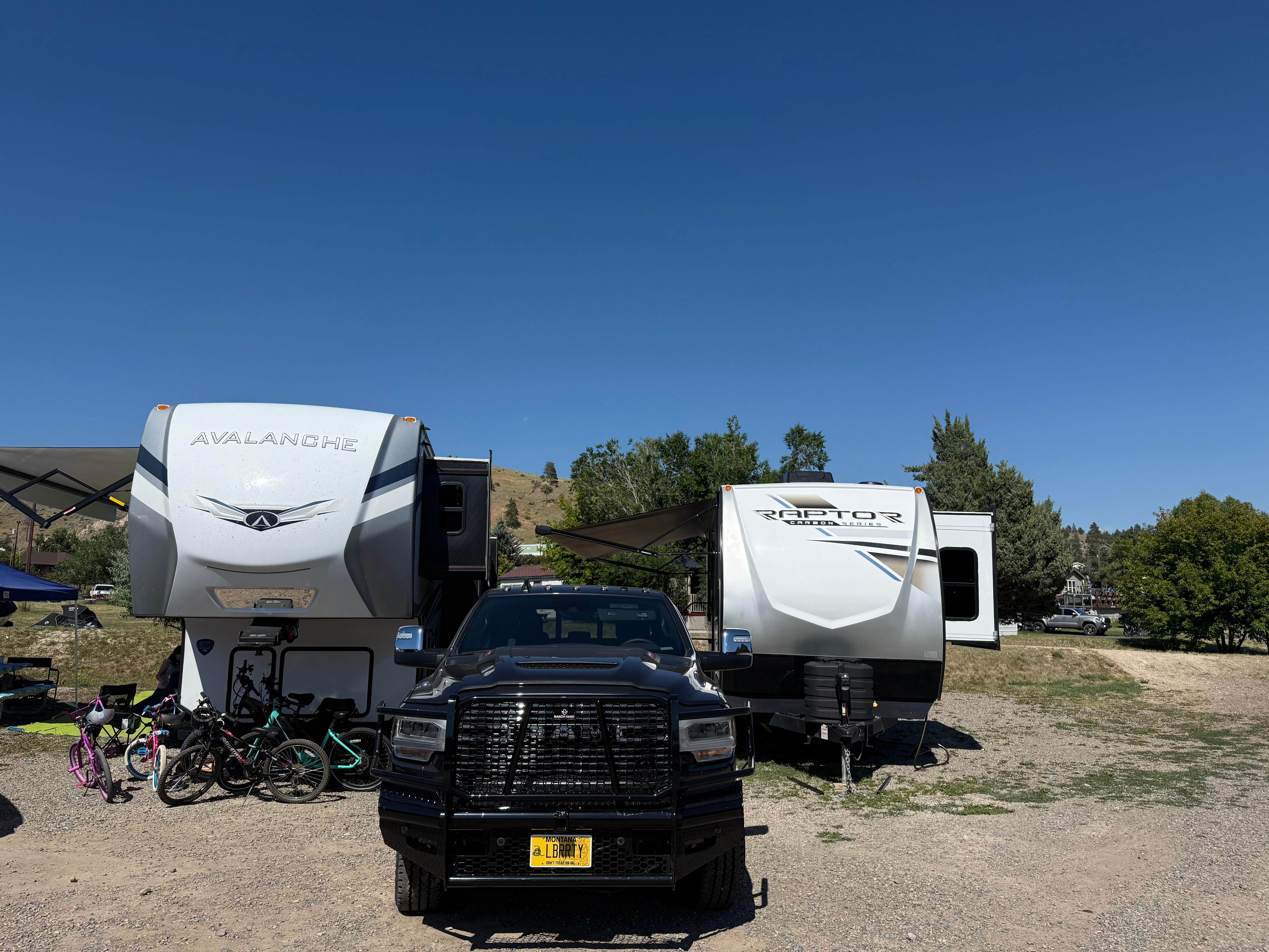 Camper-submitted photo at Kim's Marina & RV Resort near Helena, MT