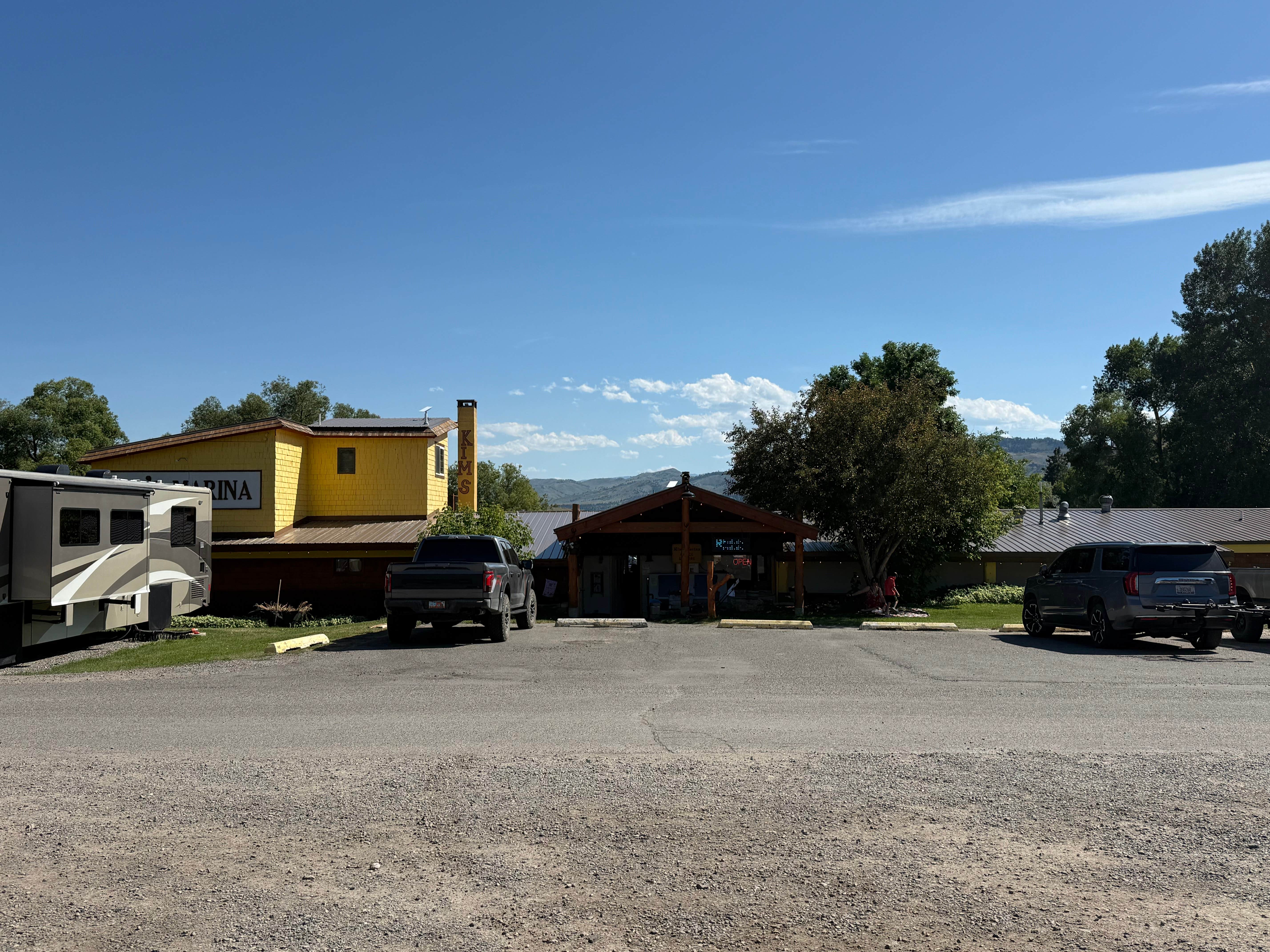 Camper-submitted photo at Kim's Marina & RV Resort near Helena, MT