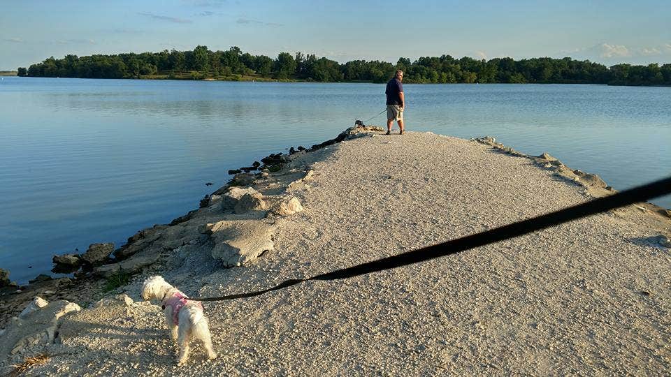 Erik W.'s photo of camping with pets at Green Valley State Park Campground near Anita, IA