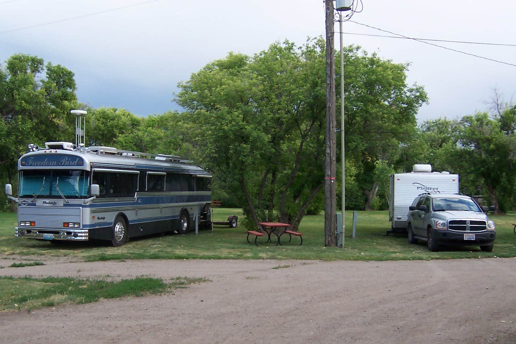 Camper-submitted photo at Evergreen Campground near Box Elder, MT