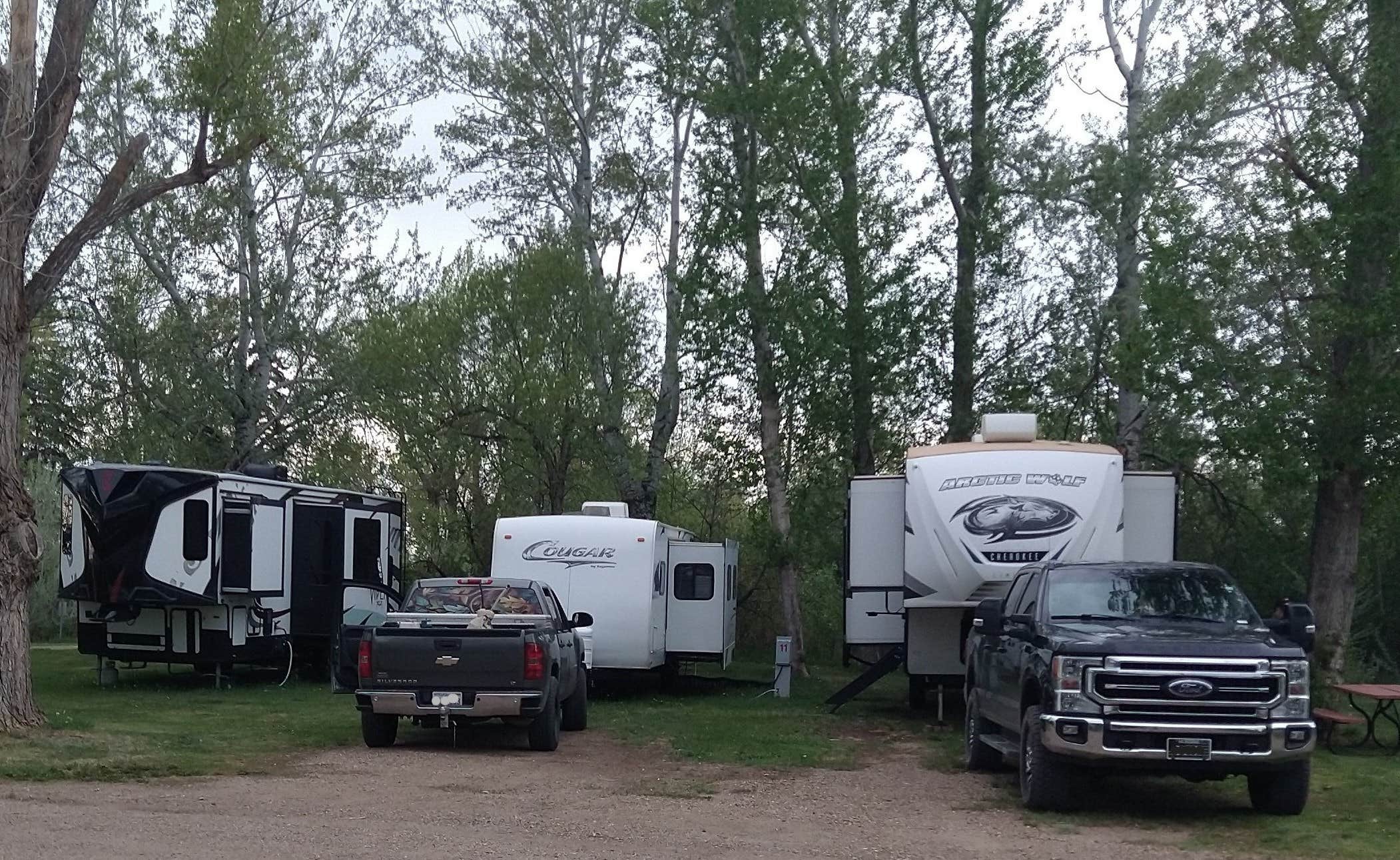 Camper-submitted photo at Evergreen Campground near Box Elder, MT