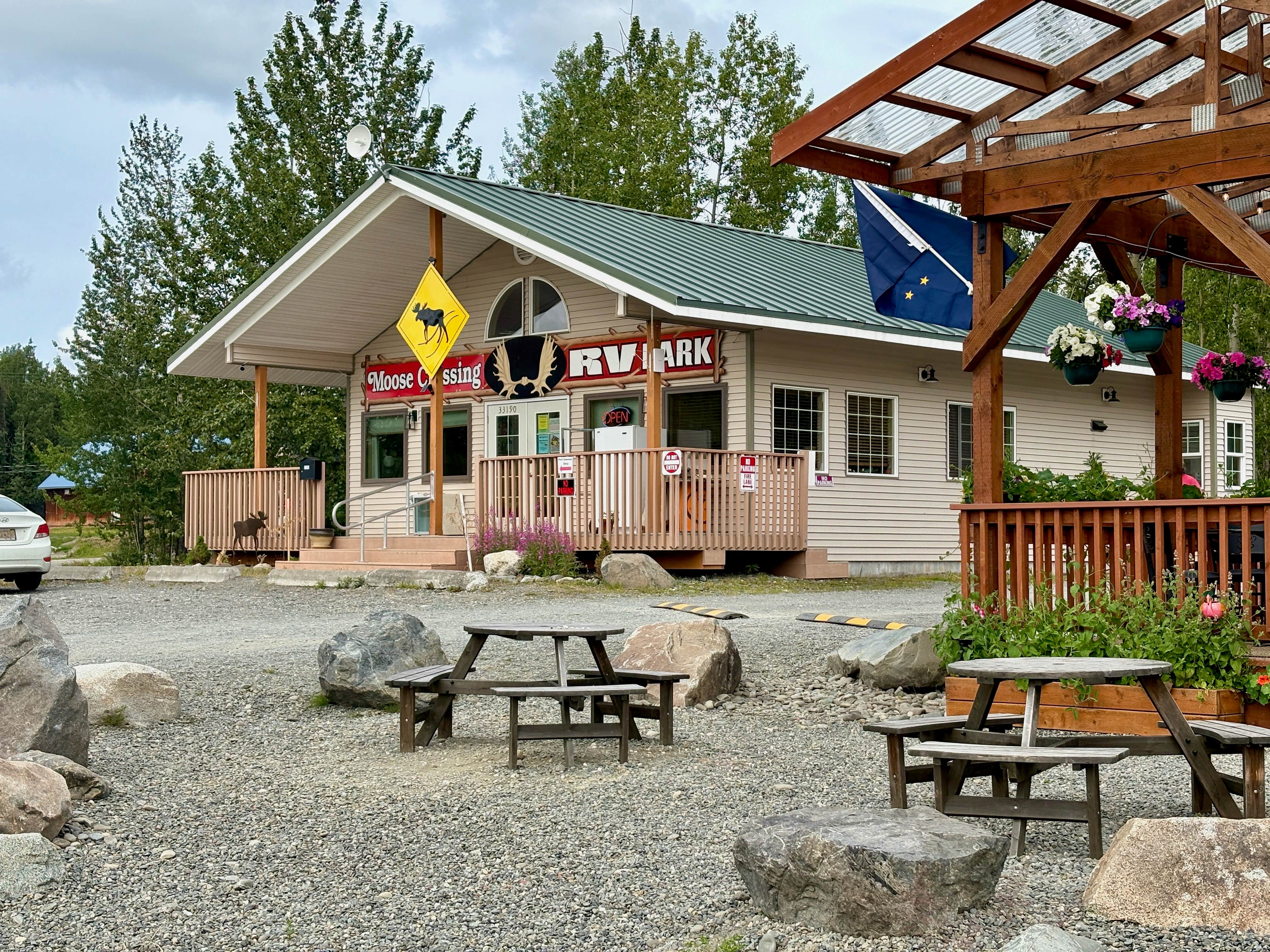 MickandKarla W.'s photo of camping with pets at Moose Crossing RV & Food Truck Park near Cooper Landing, AK