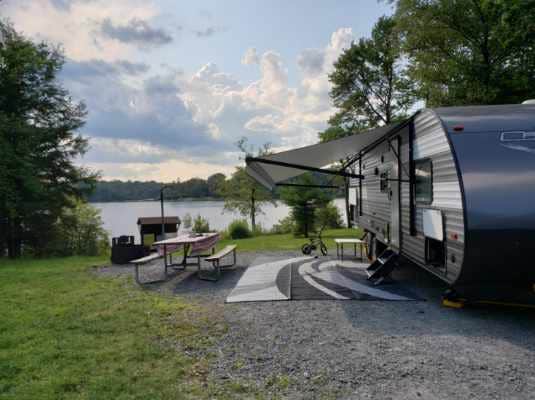 Debbie W.'s photo of rv camping at Pickerel Point Campground — Promised Land State Park near Waverly, PA