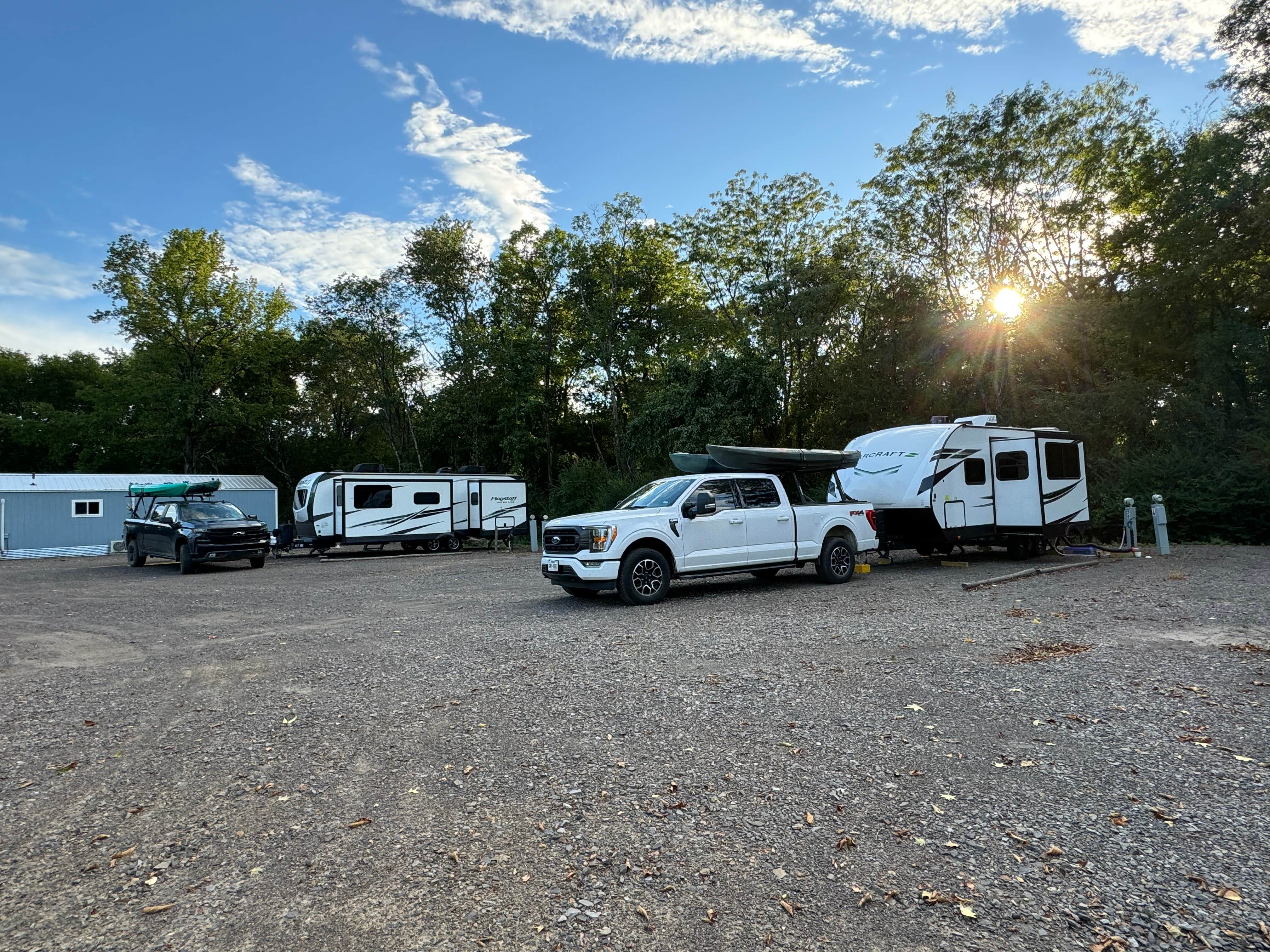 Grant H.'s photo of rv camping at The Weekender Cabins & RV Retreat near Story, AR