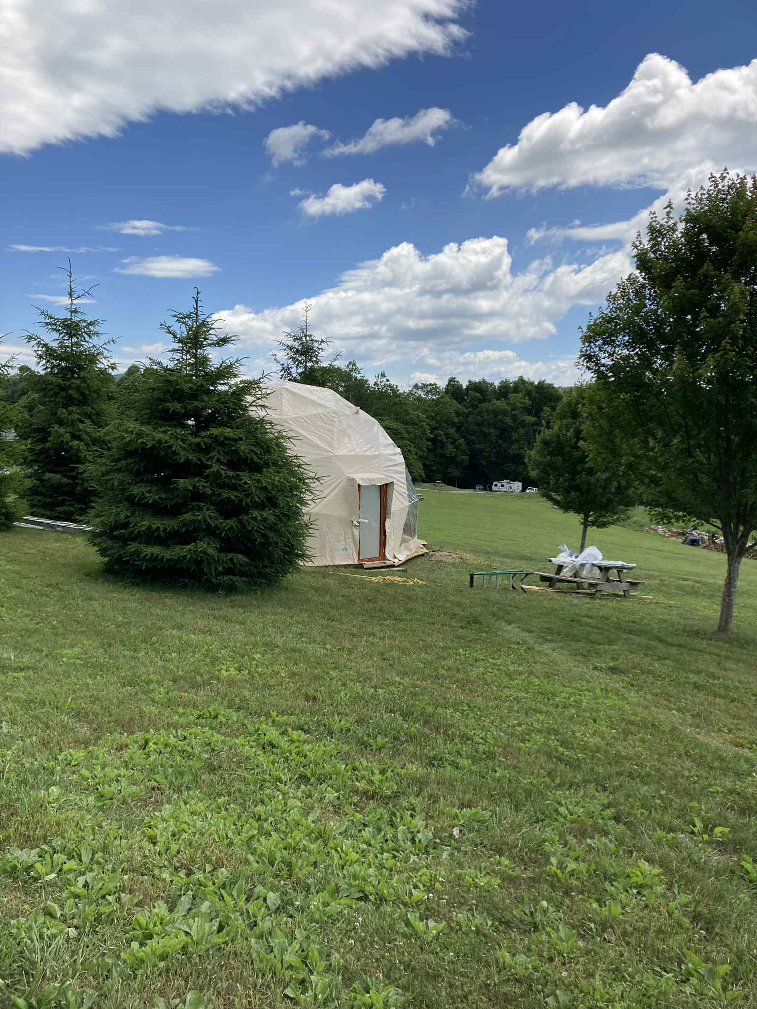 Mandy R.'s photo of tent camping at Blue Bear Mountain Camp near Glade Spring, VA