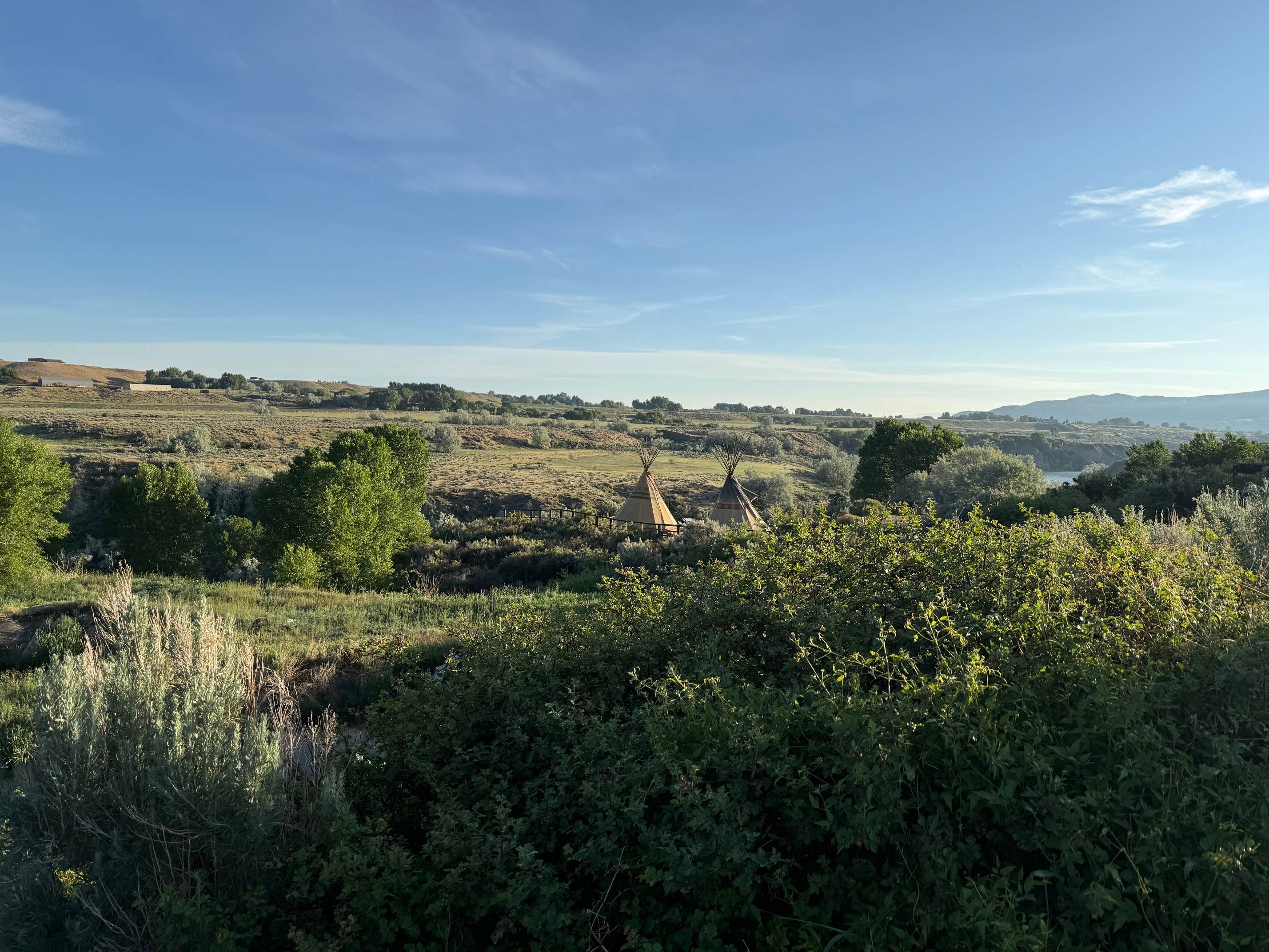 Camper-submitted photo at Cody Trout Ranch Camp - RV, Tipi, and Sheep Wagon Camping near Cowley, WY