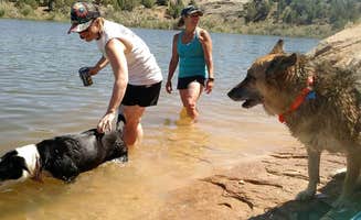 Amanda B.'s photo of camping with pets at Red Fleet State Park Campground near Vernal, UT