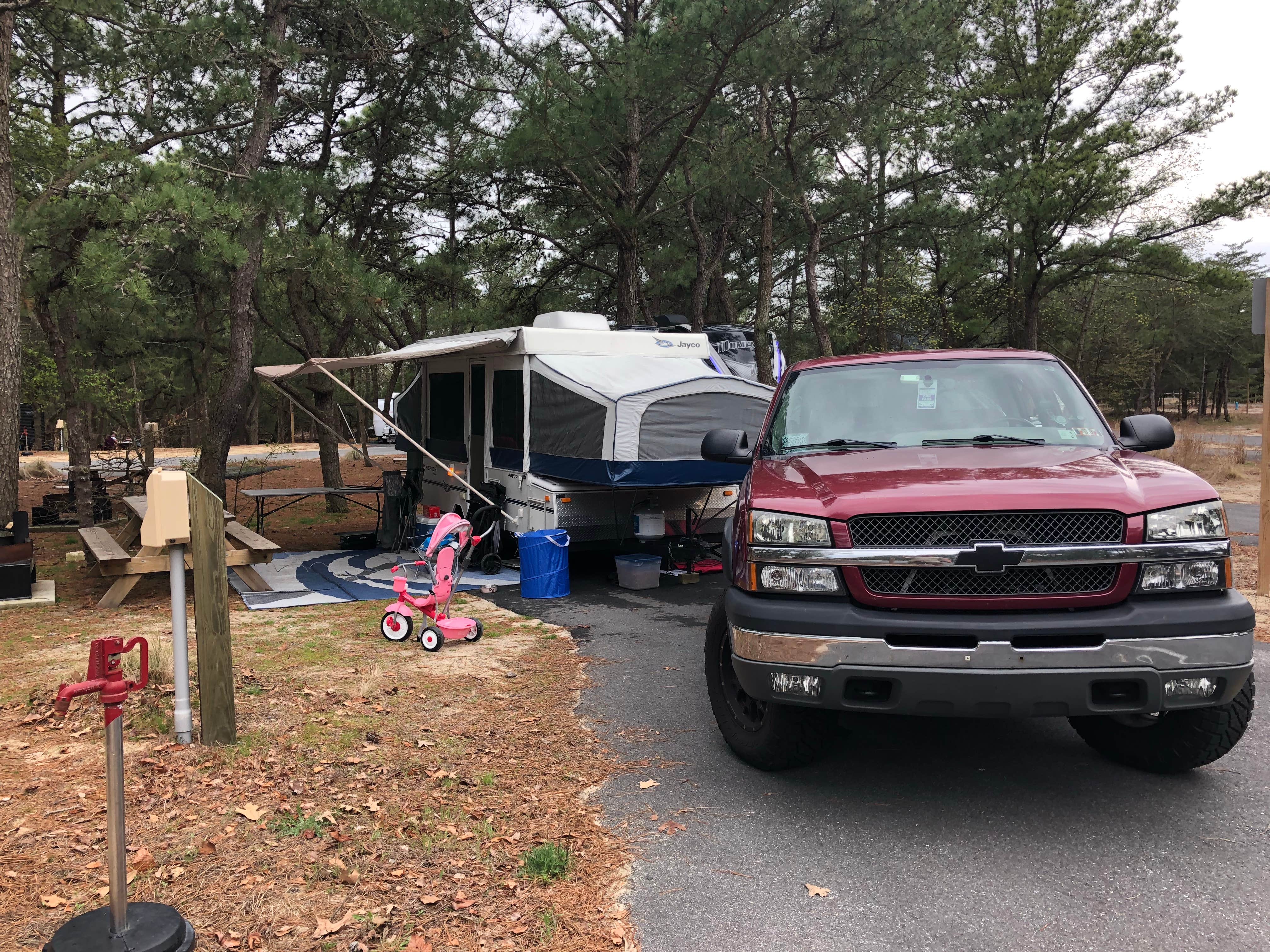 Chris G.'s photo of rv camping at Cape Henlopen State Park Campground near Ridgely, MD