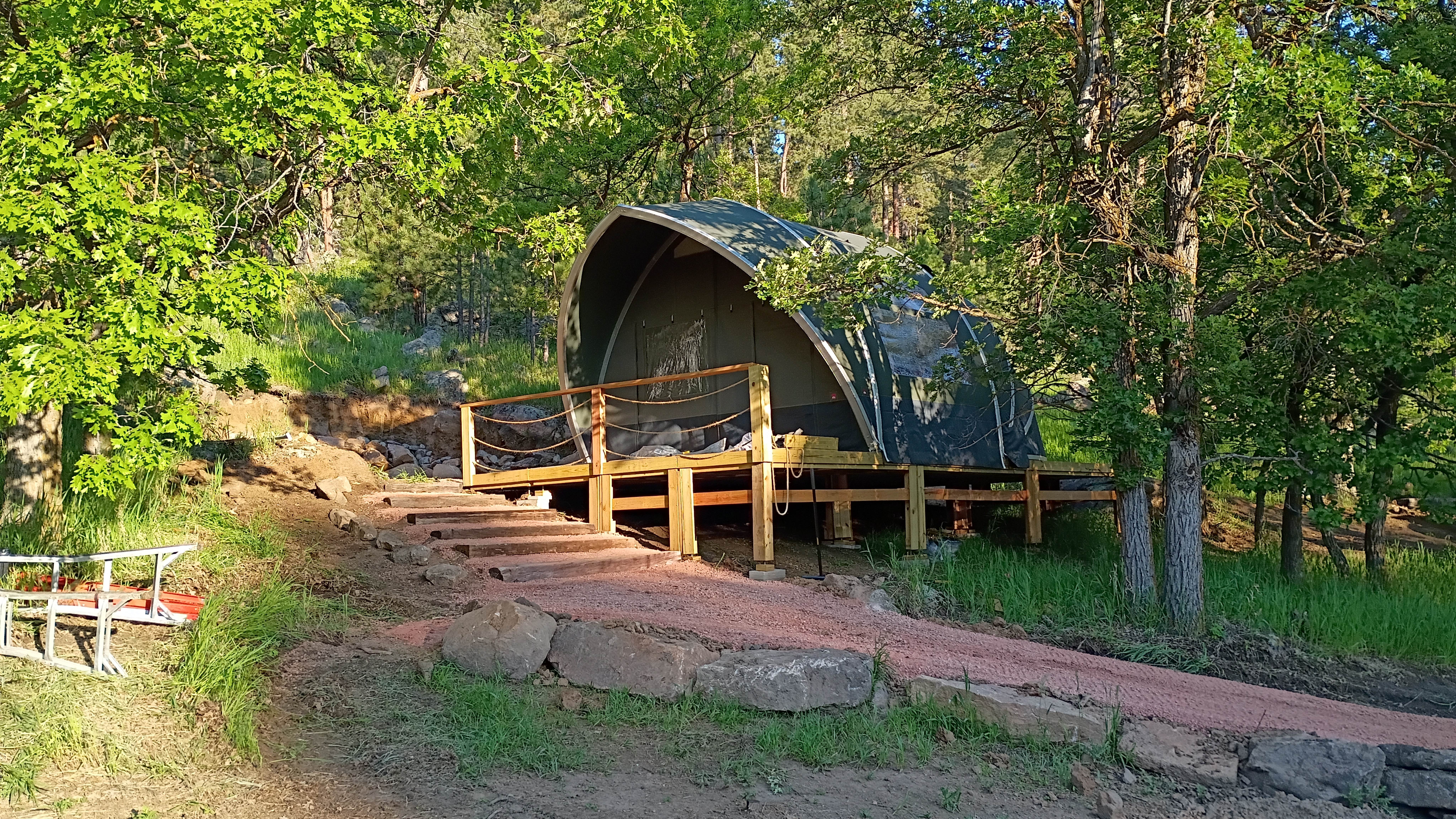 David T.'s photo of glamping accommodations at Cloud Nine Camping near Hot Springs, SD