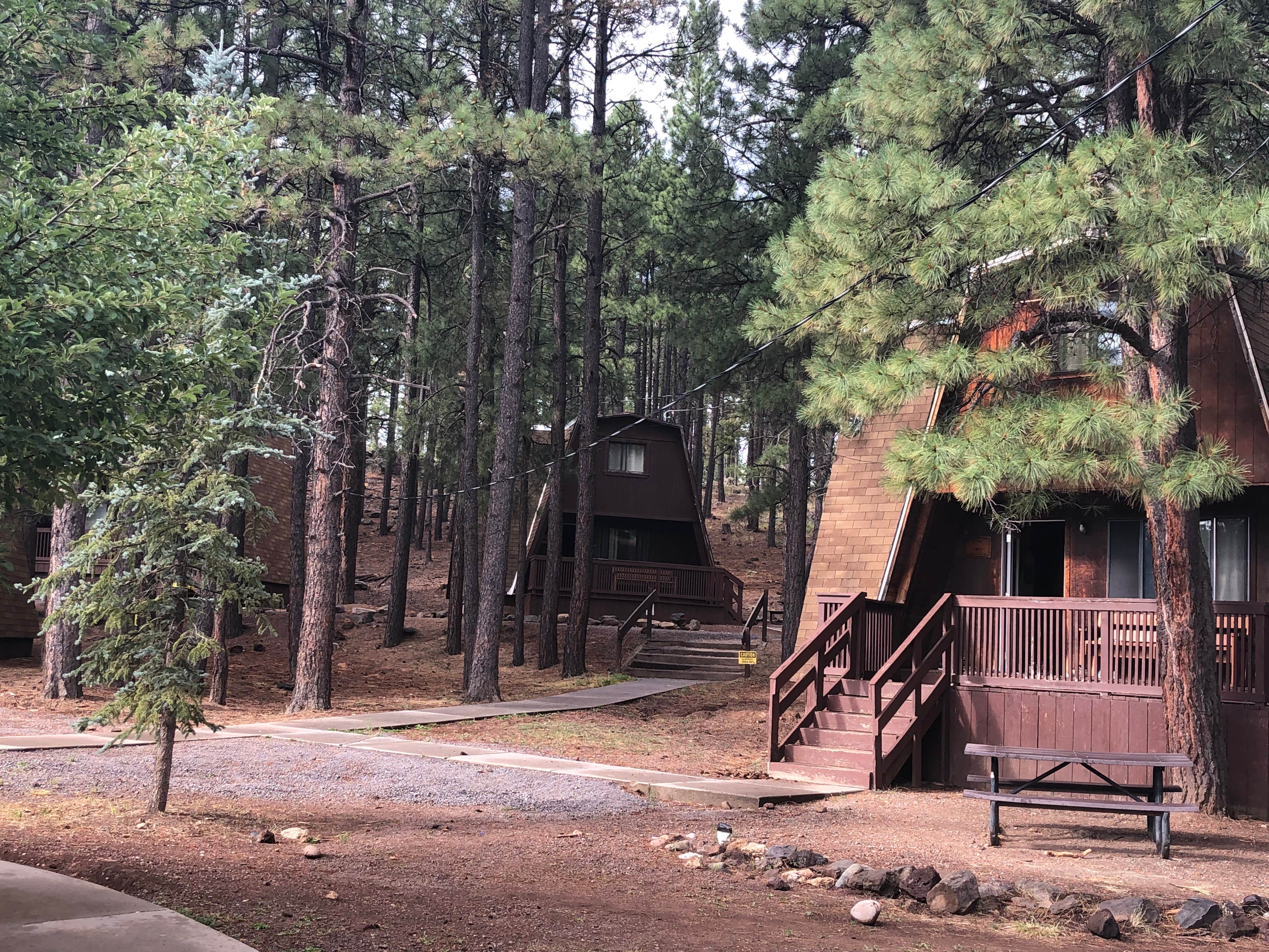 Erin S.'s photo of glamping accommodations at Fort Tuthill Luke AFB Recreation Area near Cornville, AZ