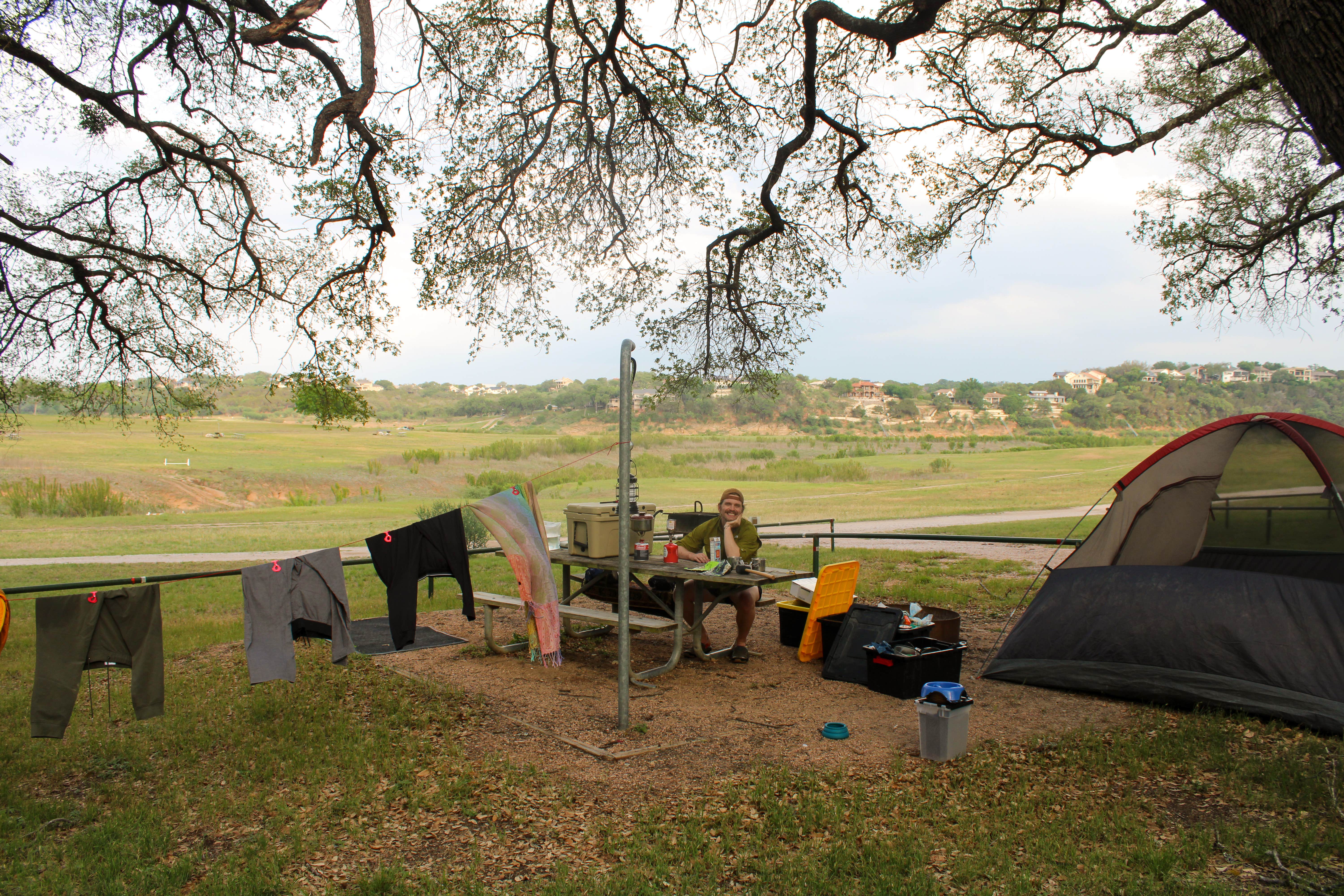 Morgan B.'s photo of tent camping at Turkey Bend near Leander, TX