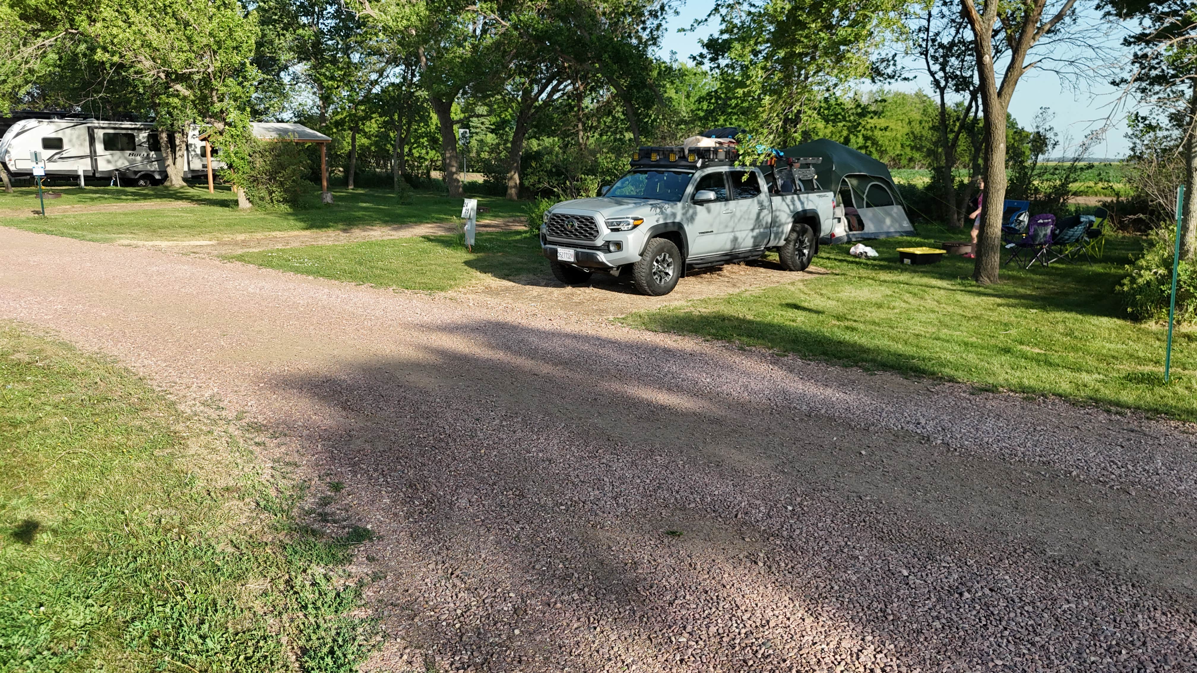 Dakota S.'s photo of camping with pets at Dakota Sunsets RV Park near Mitchell, SD