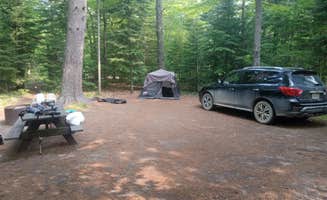 Chris M.'s photo of tent camping at Pretty Lake State Forest Campground near Gulliver, MI