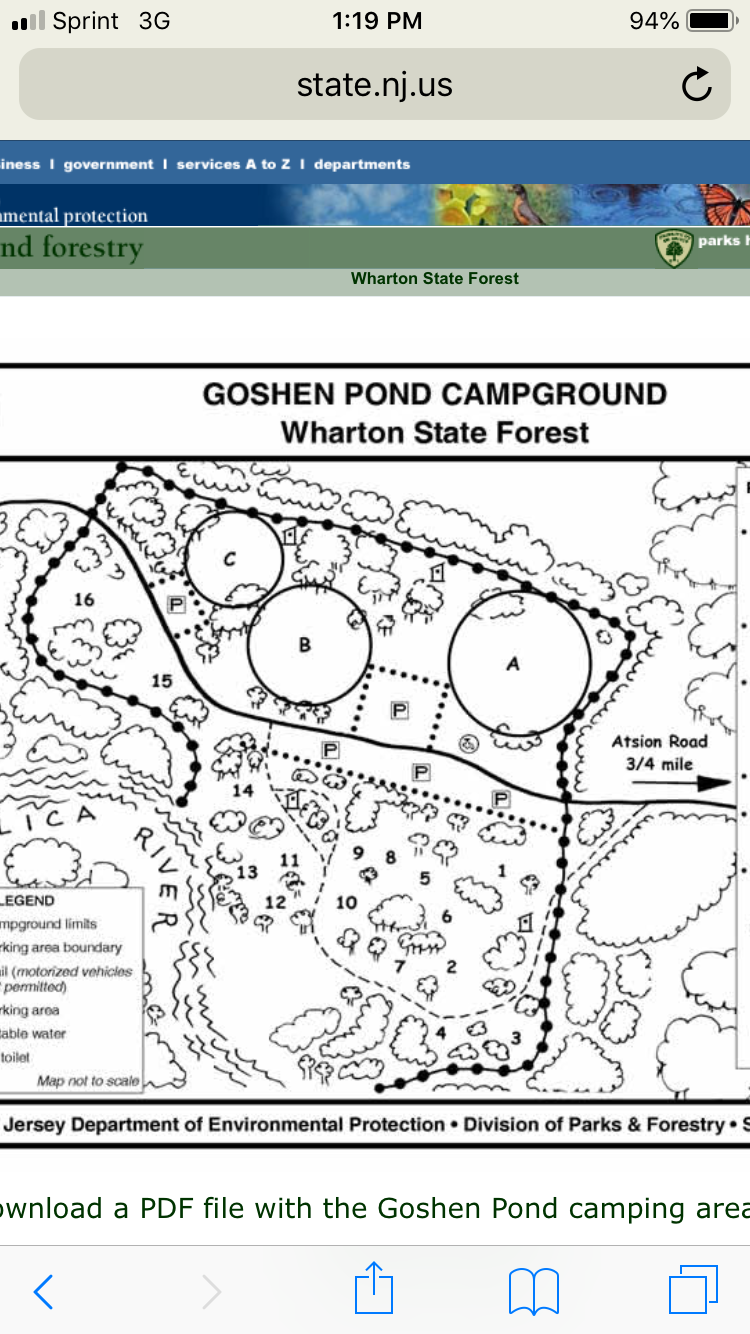 Camper-submitted photo at Atsion Family Camp — Wharton State Forest near Runnemede, NJ