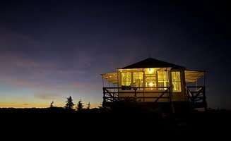 The Dyrt's photo of a cabin at Gold Butte Lookout near Idanha, OR