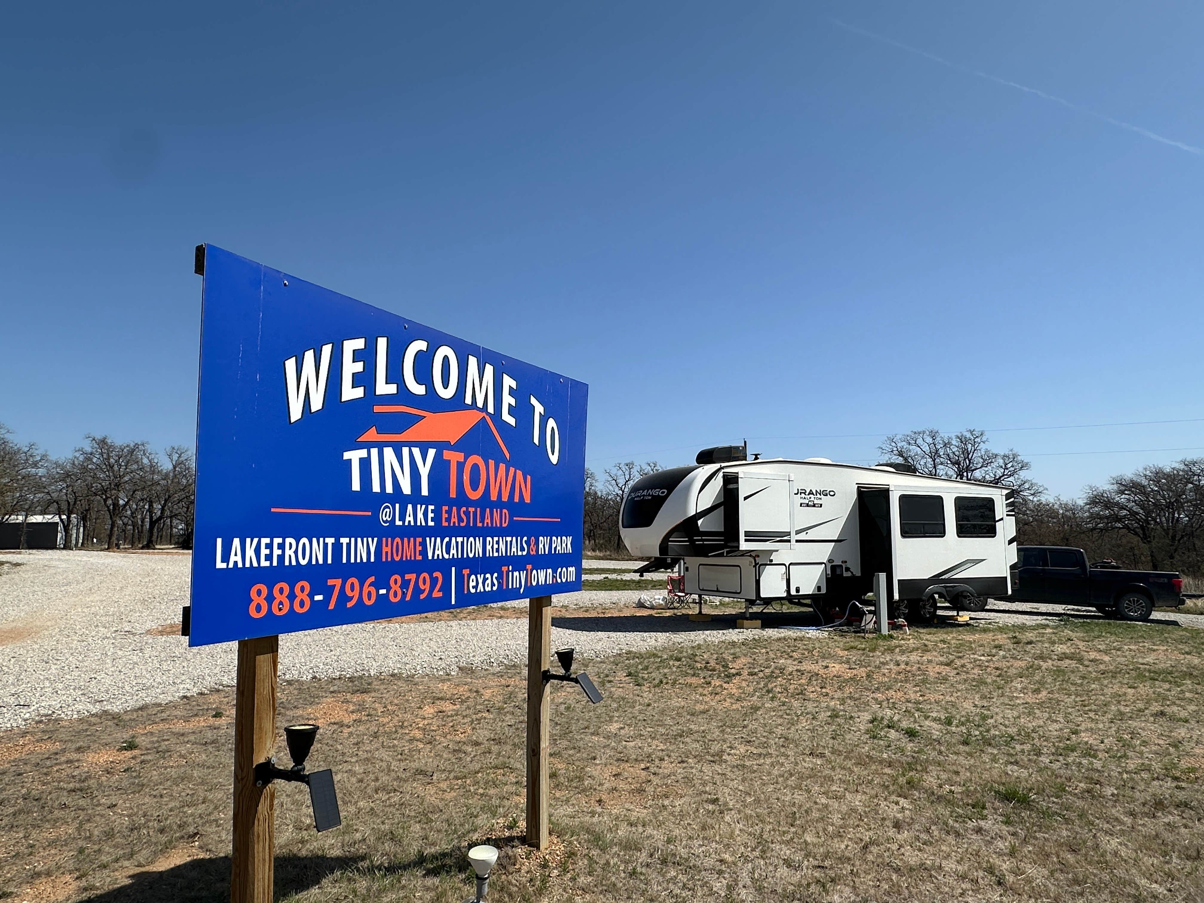 Camping near Inez Spring Riverfront RV Park: Tiny Town at Lake Eastland and RV Park, Eastland, Texas