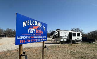 Kara I.'s photo of rv camping at Tiny Town at Lake Eastland and RV Park near Proctor Lake