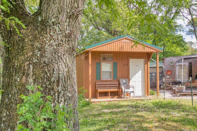 Heather T.'s photo of a cabin at Timberline Campground near Dunlap, IL