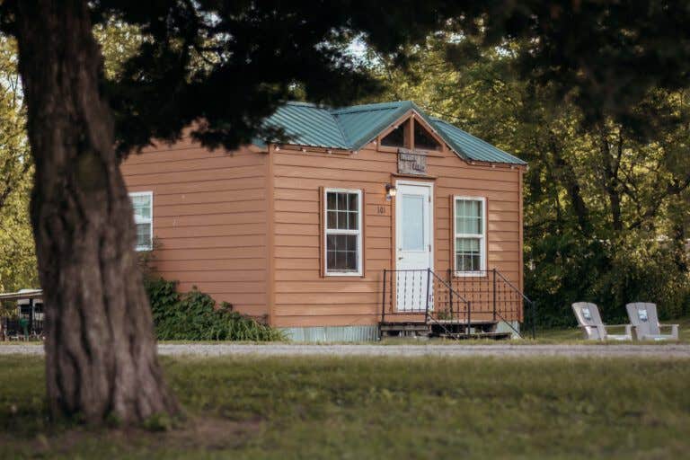 Heather T.'s photo of a cabin at Timberline Campground near Weldon, IL