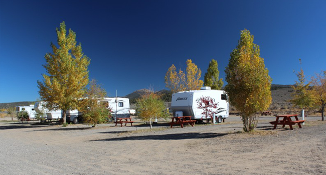 Front D.'s photo of rv camping at Bridgeport Reservoir RV Park and Marina near Lee Vining, CA
