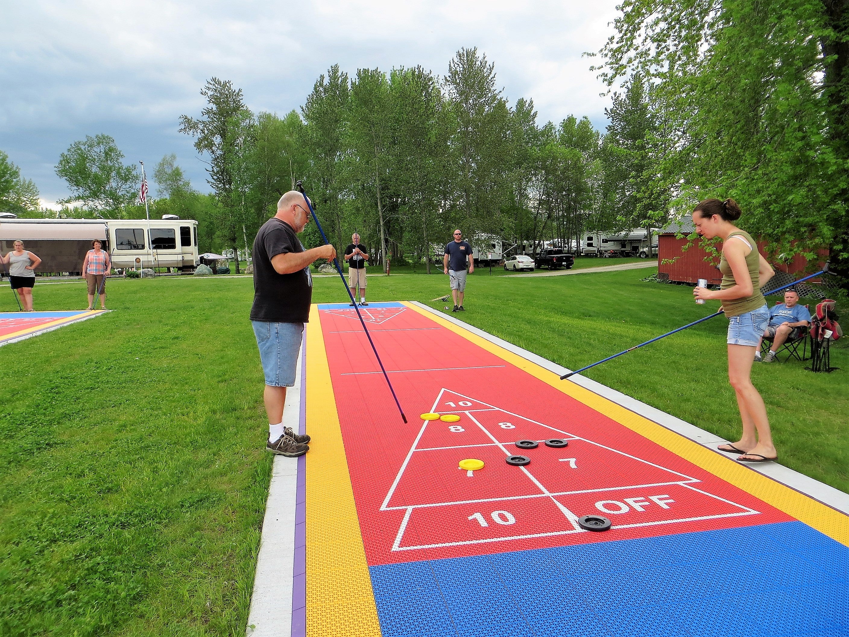 We love our new shuffleboard courts and have tournaments throughout the year with cash prizes!