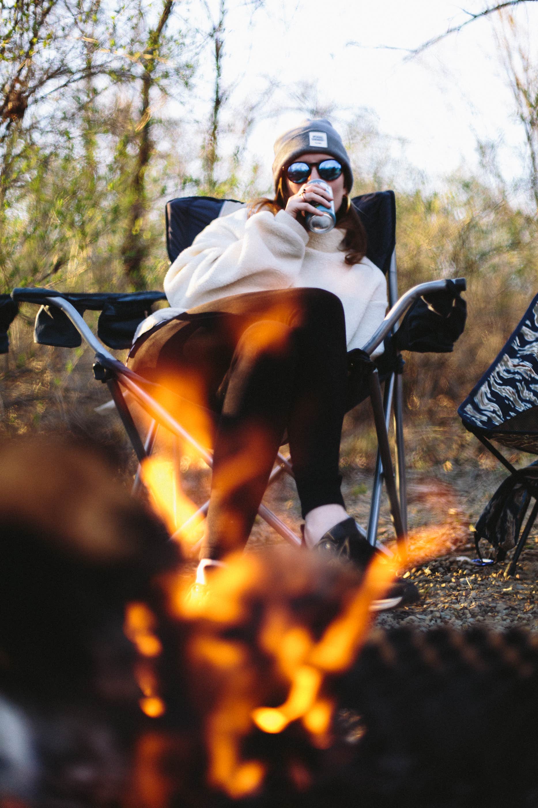 Chris B.'s photo of camping with a horse at Yellowstone Lake State Park Campground near Dubuque, IA