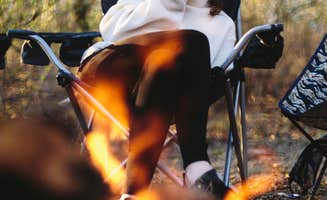 Chris B.'s photo of camping with a horse at Yellowstone Lake State Park Campground near Janesville, WI