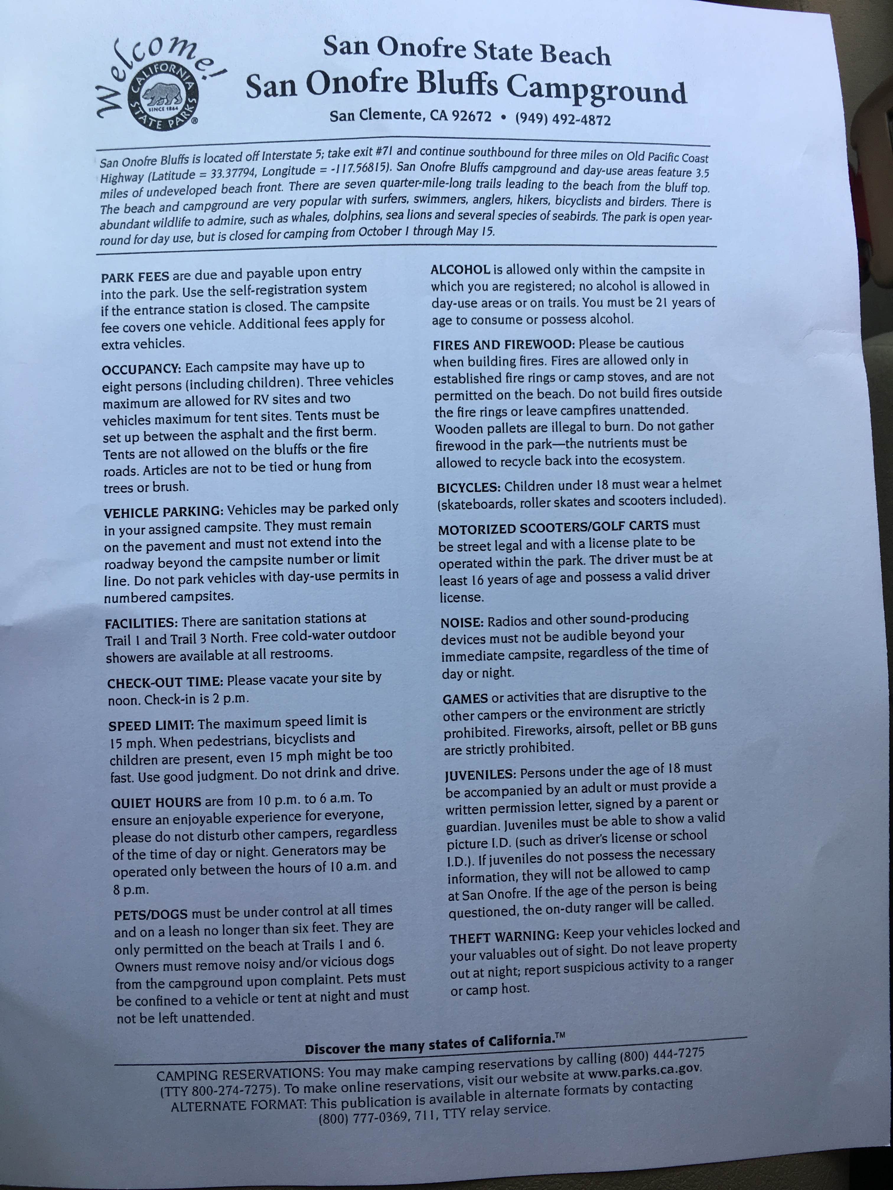 Camper-submitted photo at Bluffs Campground — San Onofre State Beach near Newport Beach, CA