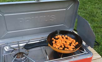 Annie C.'s photo of tent camping at Ten Sleep Rock Ranch near Hyattville, WY